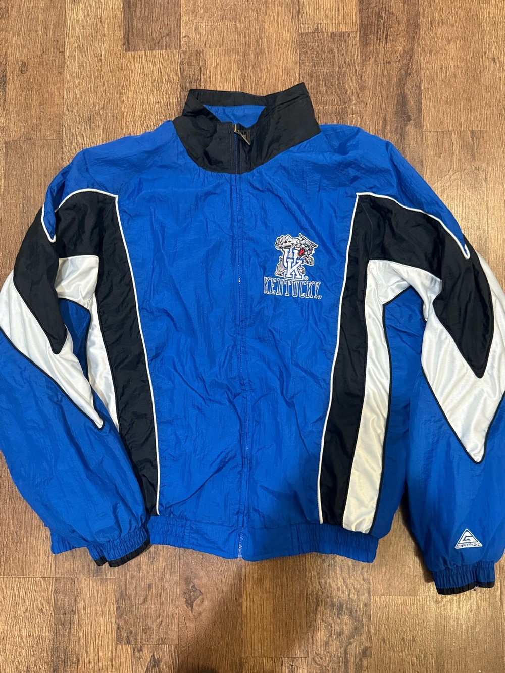 Vintage 90s Kentucky Wildcats Blue Kids Windbreaker Jacket large